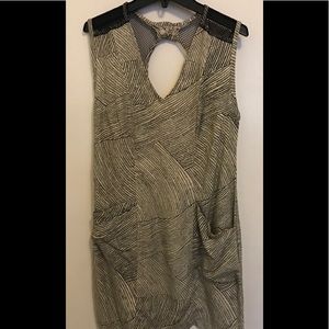 Black and white mini dress